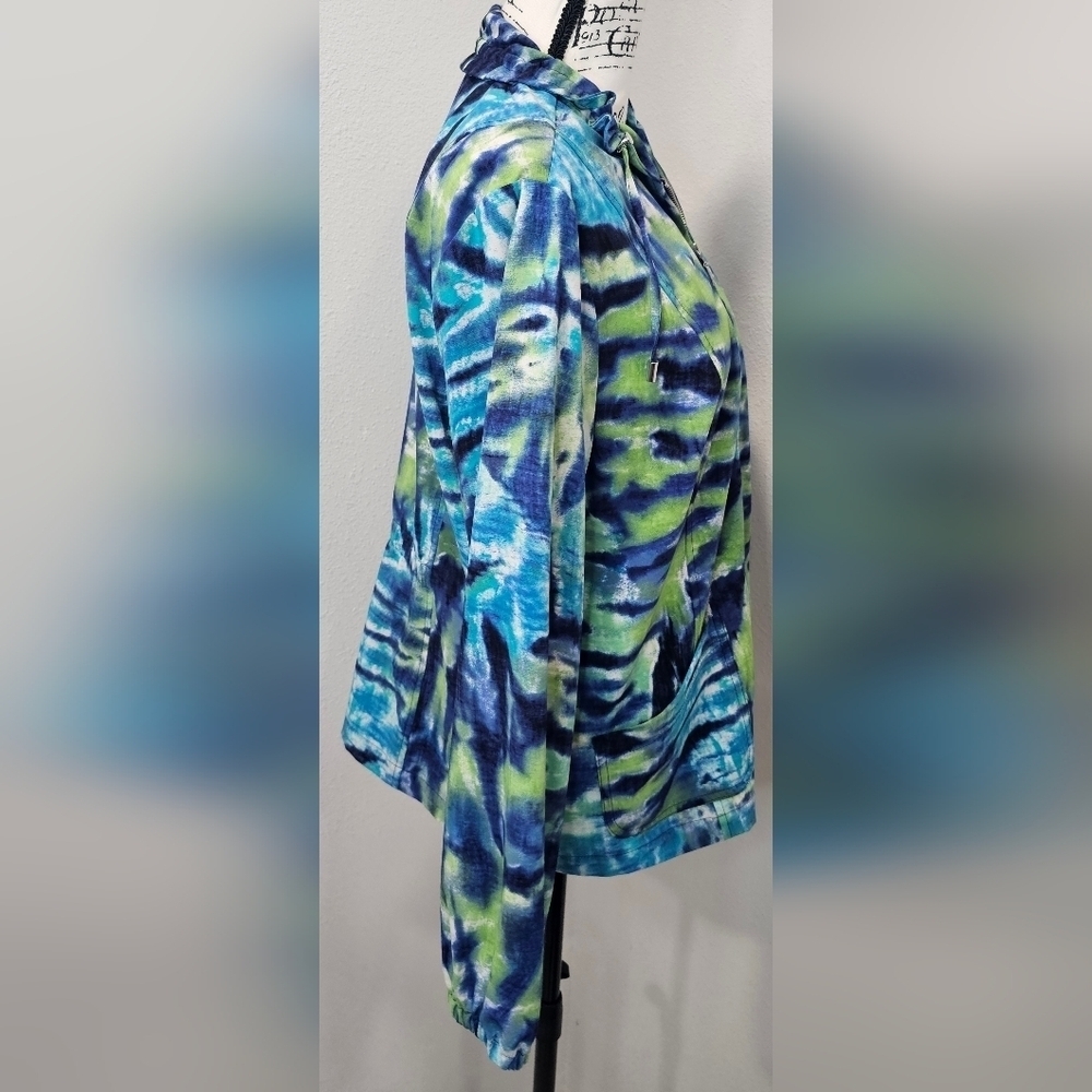 Chicos Zenergy Women’s Full Zip Jacket Multicolored Size 2 (Large) - Picture 7 of 16